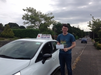 Passed this morning congratulations to Alastair Snell who passed his driving test 1st Attempt at Poole DTC just ONE driving faults very well done we are all delighted for you<br />
<br />

<br />
<br />
Congratulations from your instructor Louise and ALL of us at StreetDrive School of Motoring may we wish you many years of safe driving - Passed Friday 5th August 2016