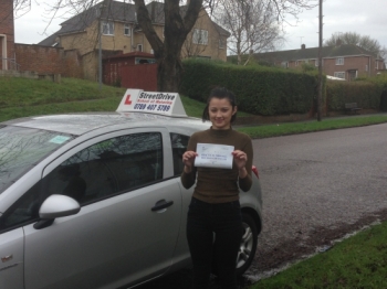 Amazing driving school Louise was fantastic I would highly recommend them :<br />
<br />
<br />
<br />
Passed on Friday 11th December 2015