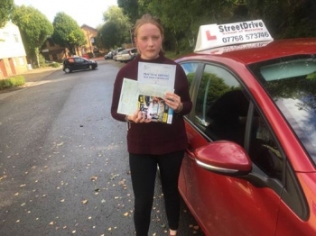 Congratulations to Bethan Pearce who passed her driving test today at Chippenham DTC 1st Time just TWO driving faults fantastic news<br />
<br />
<br />
<br />
Well done from your instructor Colin and ALL of us at StreetDrive School of Motoring may we wish you many years of safe driving - Passed Monday 18th September 2017