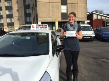 Iacute;ve never liked driving Iacute;ve had previous instructors and couldnacute;t come to grips with driving StreetDrive have been amazing canacute;t fault the service <br />
<br />
<br />
<br />
Louise was fantastic really helpful and supportive <br />
<br />
<br />
<br />
Would highly recommend I was a very nervous driver I feel much more comfortable and passed 1st time with only 3 faults couldnacute;t be happier - Pass