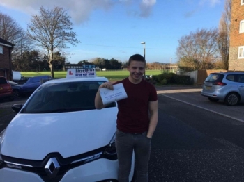 Congratulations to 'Jake Cutler' who passed his driving test today at Poole DTC, and at the “1st Attempt” just “THREE” driving faults, fantastic news.<br />
<br />
<br />
<br />
Well done from your instructor 'Louise' and ALL of us at StreetDrive (School of Motoring), may we wish you many years of safe driving - Passed Thursday 23rd November 2017.