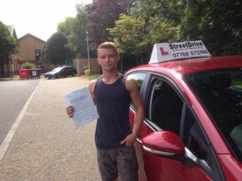 Congratulations to Joe Makepease who passed his driving test 1st Attempt today at Chippenham DTC well done we are delighted for you<br />
<br />
<br />
<br />
Congratulations from your instructor Colin and ALL of us at StreetDrive School of Motoring may we wish you many years of safe driving - Passed Wednesday 27th July 2016