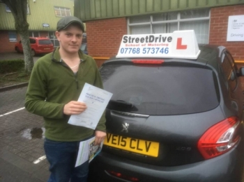 Congratulations to ”Josh Masters' who passed the new “SatNav” driving test today at Chippenham DTC, was his “1st Attempt”, fantastic news.<br />
<br />
<br />
<br />
Well done from your instructor 'Colin' and ALL of us at StreetDrive (School of Motoring), may we wish you many years of safe driving - Passed Monday 15th January 2018.