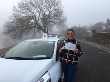 Thank you to my driving instructor Louise for being so patient and kind throughout my learning experience <br />
<br />
<br />
<br />
Louise was able to teach me techniques that helped me remember my manoeuvres that I even had to show my partner who has been driving for 10 years <br />
<br />
<br />
<br />
Before I got into contact with Louise I always thought there was no way Iacute;d ever be able to pass my test but every time I lef
