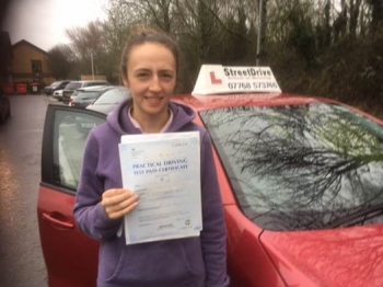 Congratulations to Laura Turner who passed her driving test 1st Time at Chippenham DTC only TWO driving faults fantastic news<br />
<br />
<br />
<br />
Well done from your instructor Colin and ALL of us at StreetDrive School of Motoring may we wish you many years of safe driving - Passed Tuesday 31st January 2017