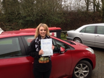 Congratulations to Olivia Worral who passed her driving test 1st Attempt very well done <br />
<br />

<br />
<br />
Congratulations from your instructor Colin and ALL of us at StreetDrive School of Motoring may we wish you many years of safe driving - Passed Wednesday 16th December 2015