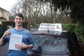 Congratulations to Philip Trinks who passed his driving test with just THREE driving fault very well done<br />
<br />
<br />
<br />
Congratulations from your instructor Phil and ALL of us at StreetDrive School of Motoring may we wish you many years of safe driving - Passed Tuesday 12th January 2016