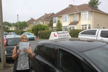 Congratulations to Sophie King who passed her driving test 2nd Attempt at Chippenham DTC very well done<br />
<br />
<br />
<br />
Congratulations from your instructor Philip and ALL of us at StreeDrive School of Motoring may we wish you many years of safe driving - Passed Tues 7th June 2016