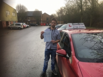 Very well done to Stuart Milne on passing his driving test at Chippenham DTC we are ALL delighted for you<br />
<br />

<br />
<br />
Congratulations from your instructor Colin and ALL of us at StreetDrive School of Motoring may we wish you many years of safe driving - Passed Wednesday 21st December 2016