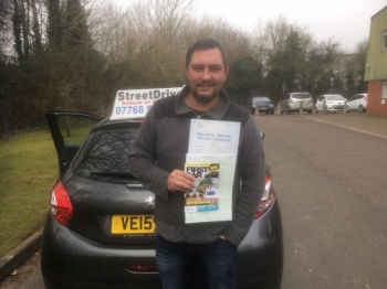 Congratulations to ”Tomasz Jerzak' who passed the new “SatNav” driving test today at Chippenham DTC, fantastic news.<br />
<br />

<br />
<br />
Well done from your instructor 'Colin' and ALL of us at StreetDrive (School of Motoring), may we wish you many years of safe driving - Passed Monday 19th Feb 2018.