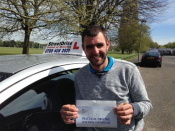 Shaun is a fantastic instructor I had put of learning to drive for years and Iacute;m so glad when I finally plucked up the courage to do it I picked him<br />
<br />
<br />
<br />
He helped build my confidence behind the wheel very quickly resulting in me passing my test first time : - Tommy henry - 6 May 2016