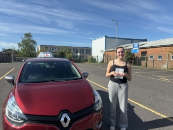 Congratulations, Sofia, on passing your driving test with Kirsty! 🎉<br />
<br />
Such an amazing achievement, wishing you lots of safe, confident, and happy miles ahead. Well done! 👏