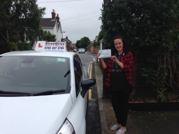 Professional service… I would recommend StreetDrive to anyone wishing to learn to drive <br />
<br />
<br />
<br />
Thank you Louise for your patience and help - Passed 2nd August 2016