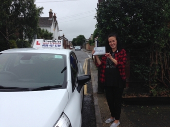 Professional service… I would recommend StreetDrive to anyone wishing to learn to drive <br />
<br />

<br />
<br />
Thank you Louise for your patience and help - Passed 2nd August 2016